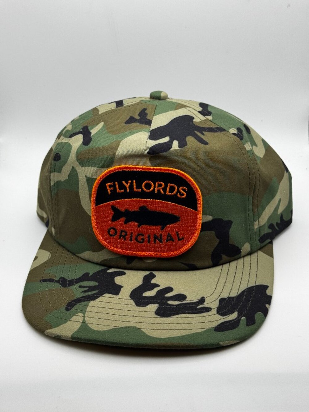 Fly Lords Camo Fly Flatbill Fishing Hat